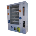 Distributeur multi-produits équipé d'un lecteur CB et monnayeur multi-pièces